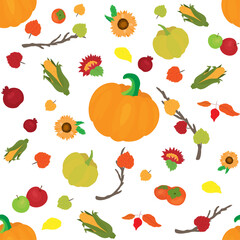 Fototapeta premium Autumn seamless pattern