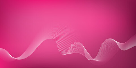 minimalist pink background with gradient and waves for web resources, banners, ads. Simple vector composition for business