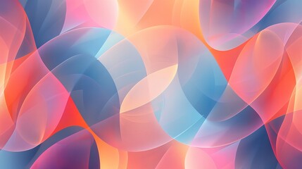 Soft pastel colored abstract composition with clean lines and gradient transitions