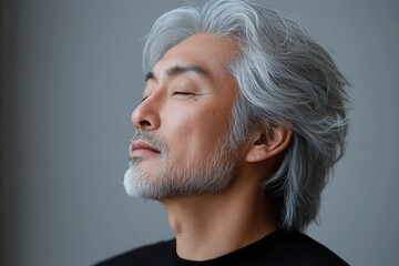 Fototapeta premium グレイヘアの男性