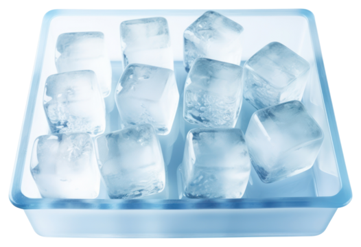 PNG Ice cubes tray white background refreshment. - Powered by Adobe