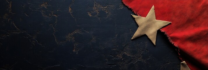 Veteran's Day concept on solid background with copy space