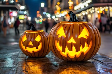 Fototapeta premium Halloween theme in travel offers a chance to visit famous Halloween destinations like New Orleans