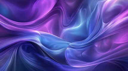 Fototapeta premium A vibrant abstract swirl of purple and blue hues, creating a smooth, flowing texture.