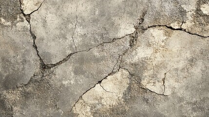Obraz premium A close-up shot of a cracked concrete wall.