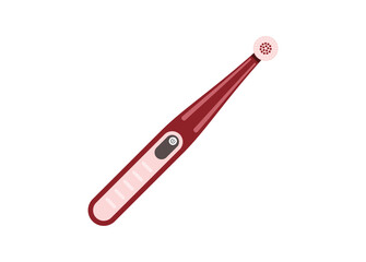 Electric tooth brush. Simple flat illustration.