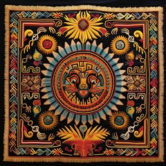 Aztec Vintage Embroidery aztec, artistry, vintage, embroidery
