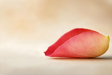 A macro shot of a single rose petal 