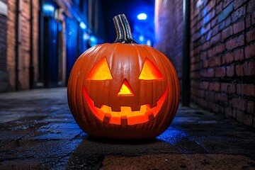 Obraz premium Halloween theme in travel takes tourists on paranormal investigations in famous haunted locations