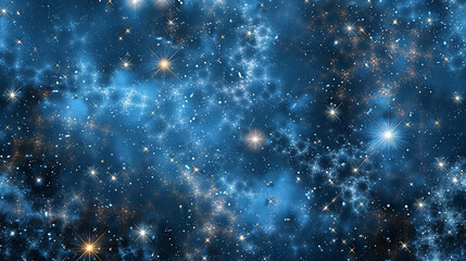 Fototapeta premium A beautiful starry night sky with twinkling stars and nebulae.