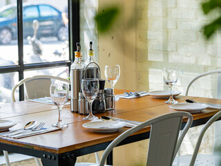 Interior view of an Italian restaurant