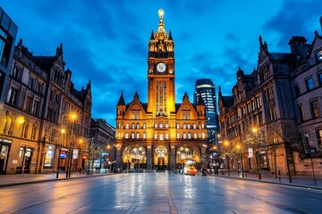 Fototapeta premium Manchester, England continues to be a driving force in the UKâ€™s arts, culture, and business sectors