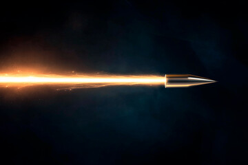 Fototapeta premium Bullet Trail overlay effect
