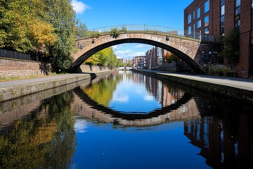 Fototapeta premium Manchester, England is a gateway to exploring the scenic countryside of northern England, including the Peak District