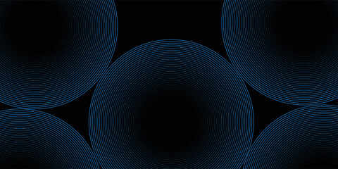 Abstract circular lines in the background. Digital cyberspace, Big data analysis, 3D rendering.