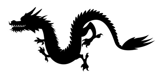 chinese dragon silhouette