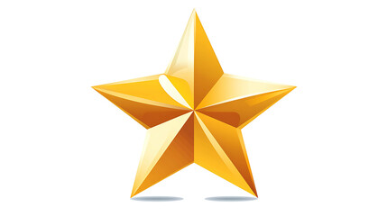 A single golden star with a soft shadow.