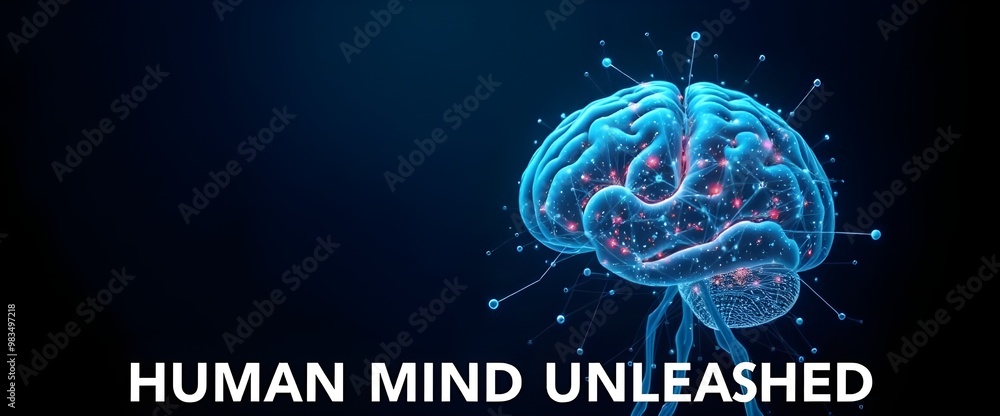 Poster a fusion of artificial intelligence and neural networks converges with the human brain.