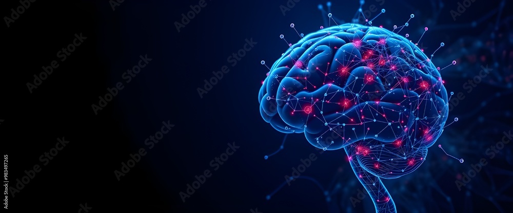 Poster a fusion of artificial intelligence and neural networks converges with the human brain.