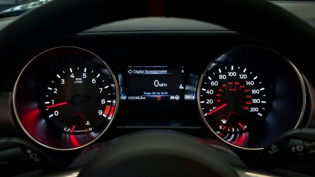 Tach and speedometer