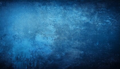 Fototapeta premium Gritty grunge blue texture background with vignette and aged appearance