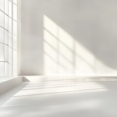 Obraz premium Bright Minimalist Interior with Soft Shadows