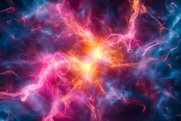 Abstract Nebula with Vibrant Colors