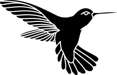 Fototapeta premium Humming bird illustration vector