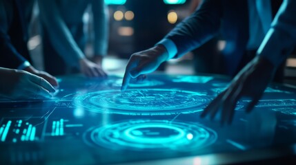 Collaborative Interaction with Futuristic Touchscreen Technology