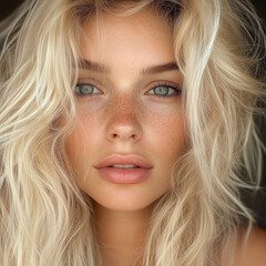 Fototapeta premium Messy blond hair