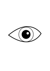 formal abstract illustration of an eye, interesting versatile symbol. no AI