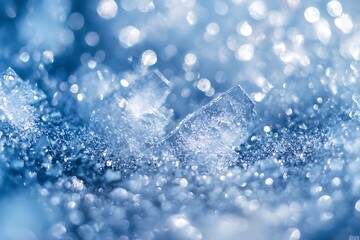 Closeup of Ice Crystals