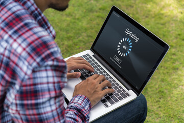 Software update on computer for modish version of device software upgrade