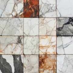 Elegant Marble Tile Pattern in Neutral Colors