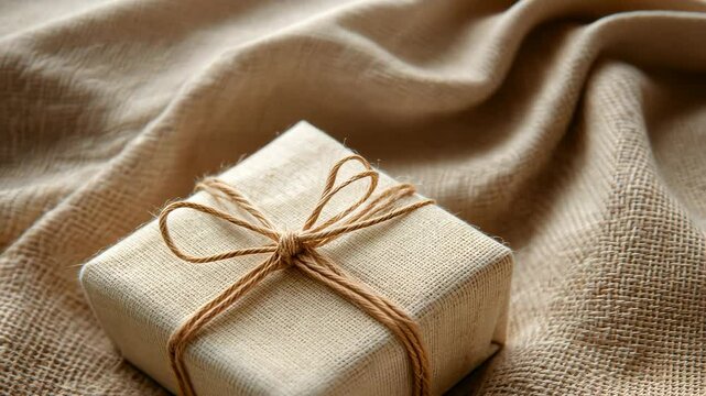 Creating a beautifully wrapped gift using natural materials and crafting techniques