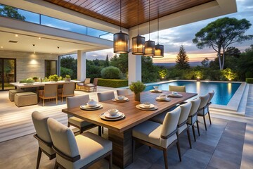 Fototapeta premium Interior Modern Luxury House Design