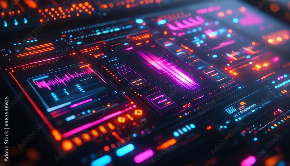 Aufkleber advanced digital platform interface for creatives