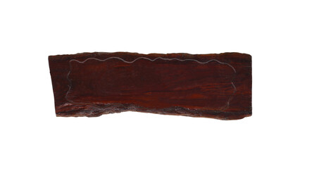 Wooden sign with transparent image of PNG format extension.