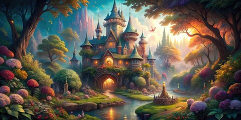 Enchanting fairytale scene brought to life in stunning  render