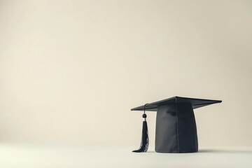 Graduation cap on white background. Education concept.