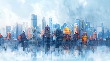 Fototapeta premium City Neighborhood Background