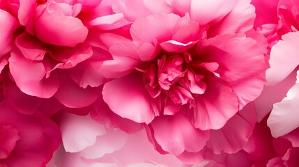 Fototapeta premium Pink peony flower fully bloomed, detailed petals, isolated on a clean white background, ideal for wedding and floral designs