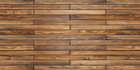 Fototapeta premium Brown Wood Outdoor Flooring Texture Seamless Background for Panoramic Landscapes