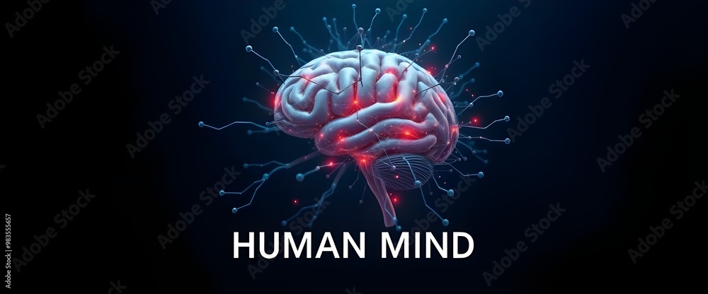 Poster a fusion of artificial intelligence and neural networks converges with the human brain.