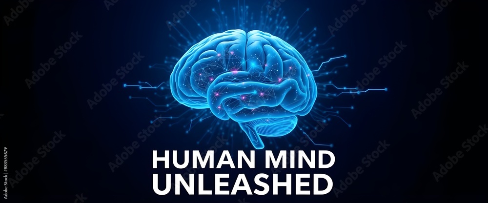 Poster a fusion of artificial intelligence and neural networks converges with the human brain.