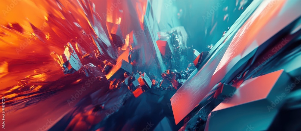 Poster breathtaking surreal distortions create a stunning backdrop for imaginative concepts and artistic in