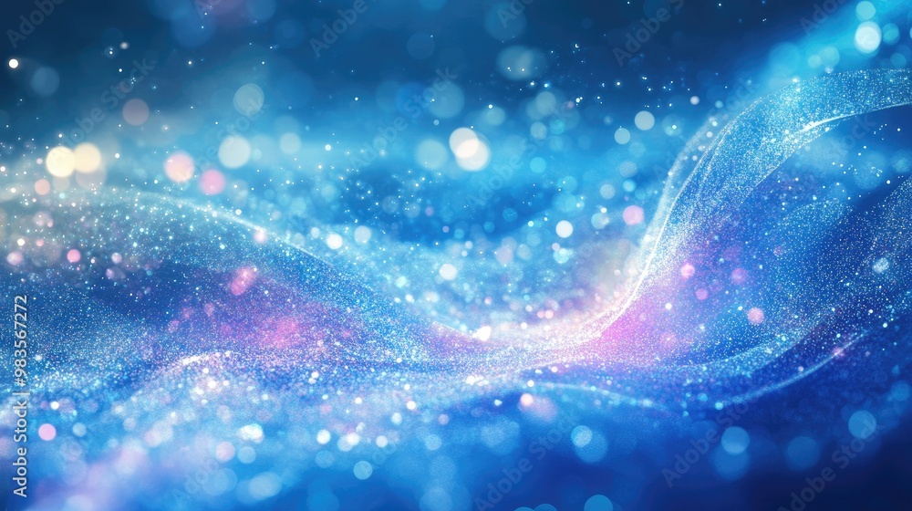 Poster fantasy inspired abstract background featuring shimmering elements and a luminous glow