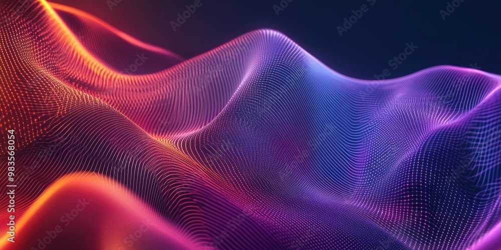 Poster futuristic abstract background featuring dynamic motion lines