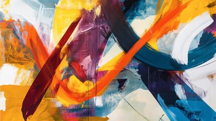 Fototapeta premium An abstract piece of art with bold 