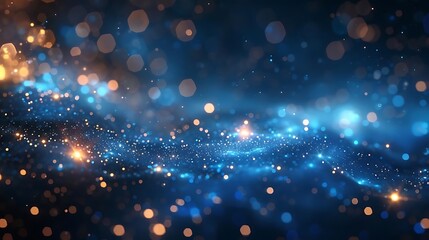 Obraz premium A mesmerizing cosmic background filled with glowing particles and stars.